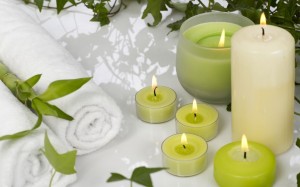 Scented aromatherapy candles